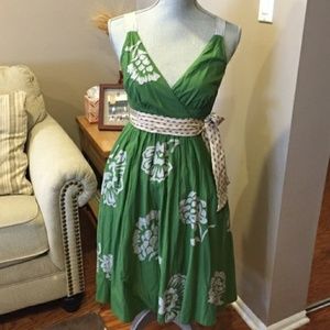 Anthropologie Lithe fit and flare floral dress